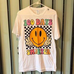 100 Days Smarter Graphic Tee - White
